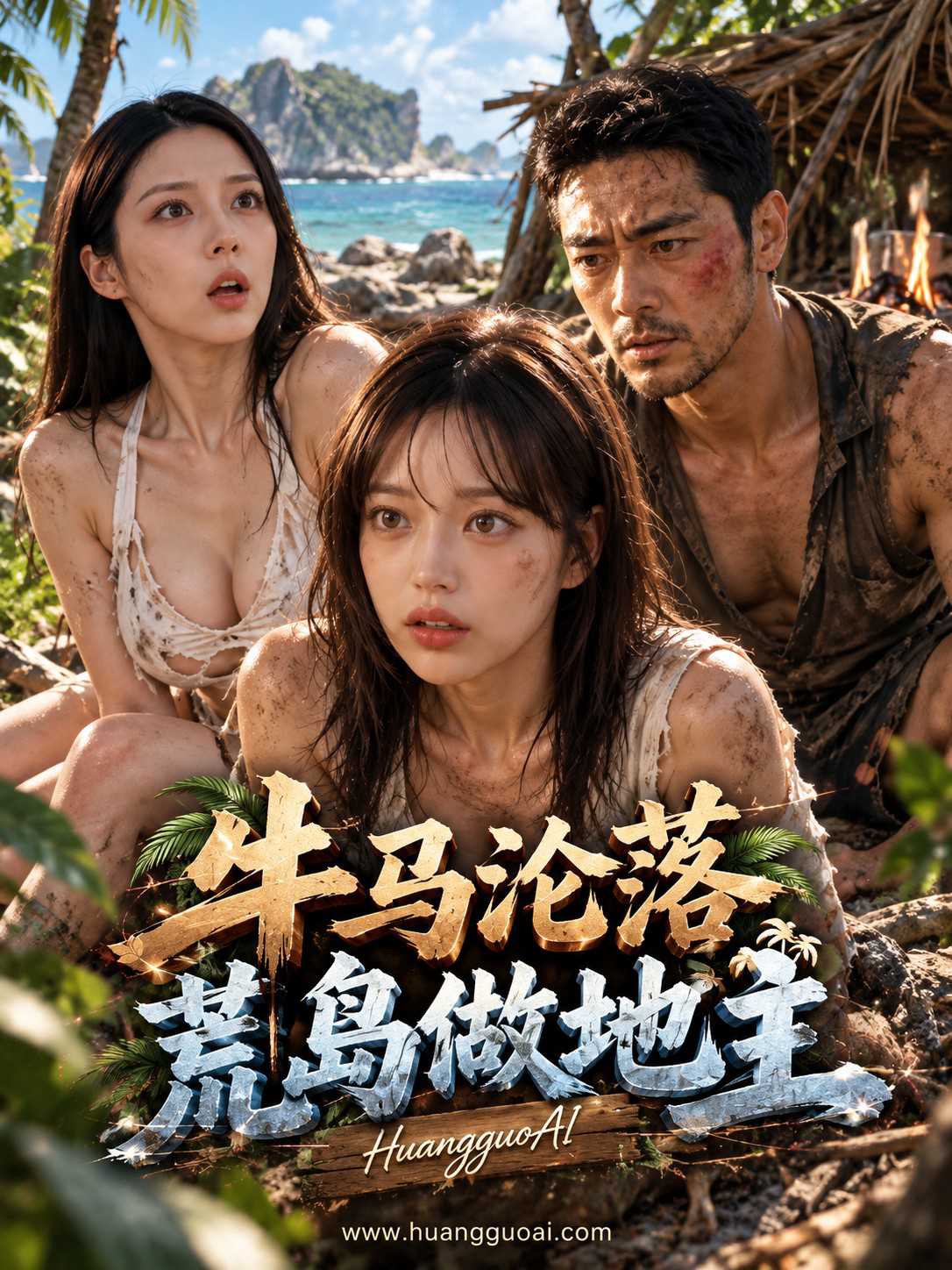 成人短剧：牛马沦落荒岛做地主